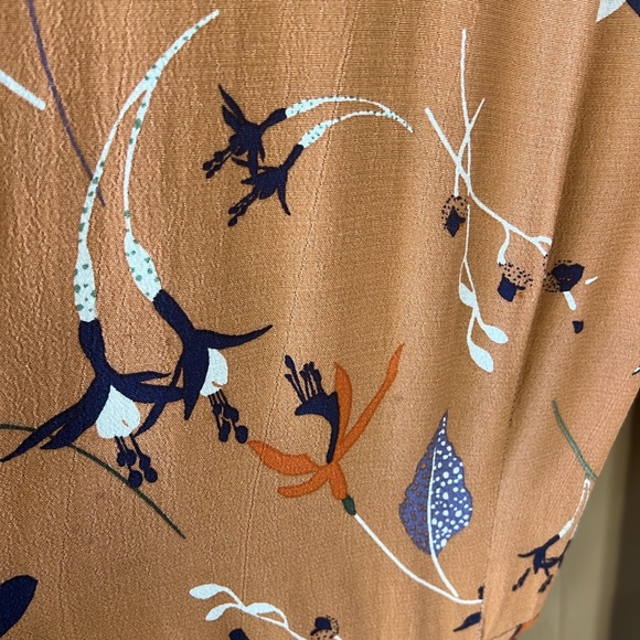 Madewell Audrey True Wrap Midi Dress Fall Floral Sz S - Picture 12 of 12